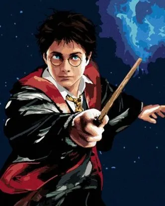 Maľovanie podľa čísel Harry Potter a prútik 40x50cm Zuty - ZUTY