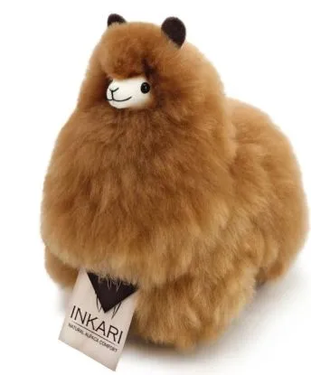 Plyšová hračka Alpaca SMALL – HAZELNUT - INKARI Alpaky