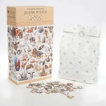 Puzzle "Farmyard Friends" Wrendale Designs (1000 dielikov) – farma